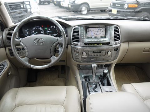 LX470　黒　内装　運転席周り　木目パネル